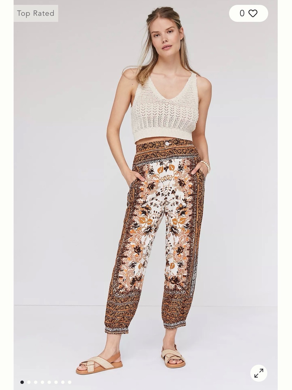 Anthropologie Printed Joggers